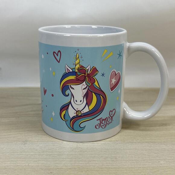 Coffee Mug Cup Jo Jo Siwa Super Star Unicorn Rainbow - Picture 1 of 6